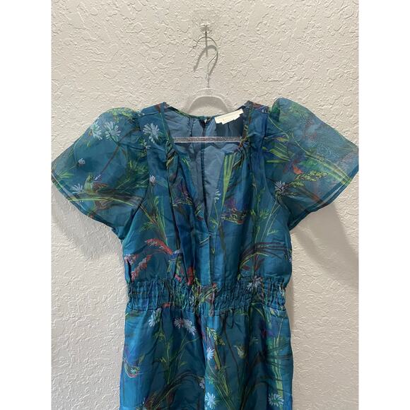 Anthropologie The Somerset Jumpsuit SILK Sz S Boho, Preppy, Party - Picture 3 of 11